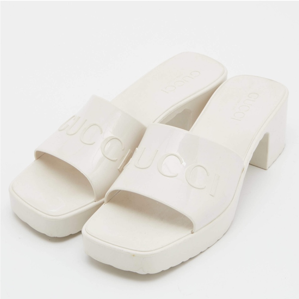Gucci Rubber Slides - 42